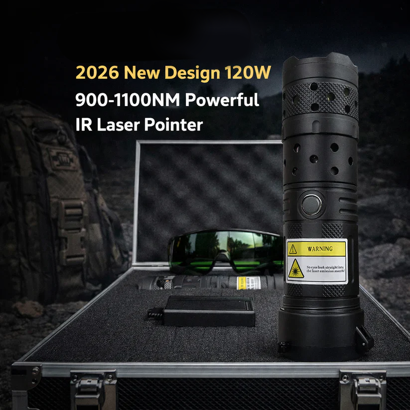 🔥 2026 Brand New 120W 900-1100nm High-Power IR Laser Pointer by